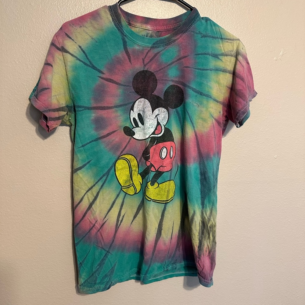Disney Mickey Mouse Multicolor Tie-Dye T-Shirt